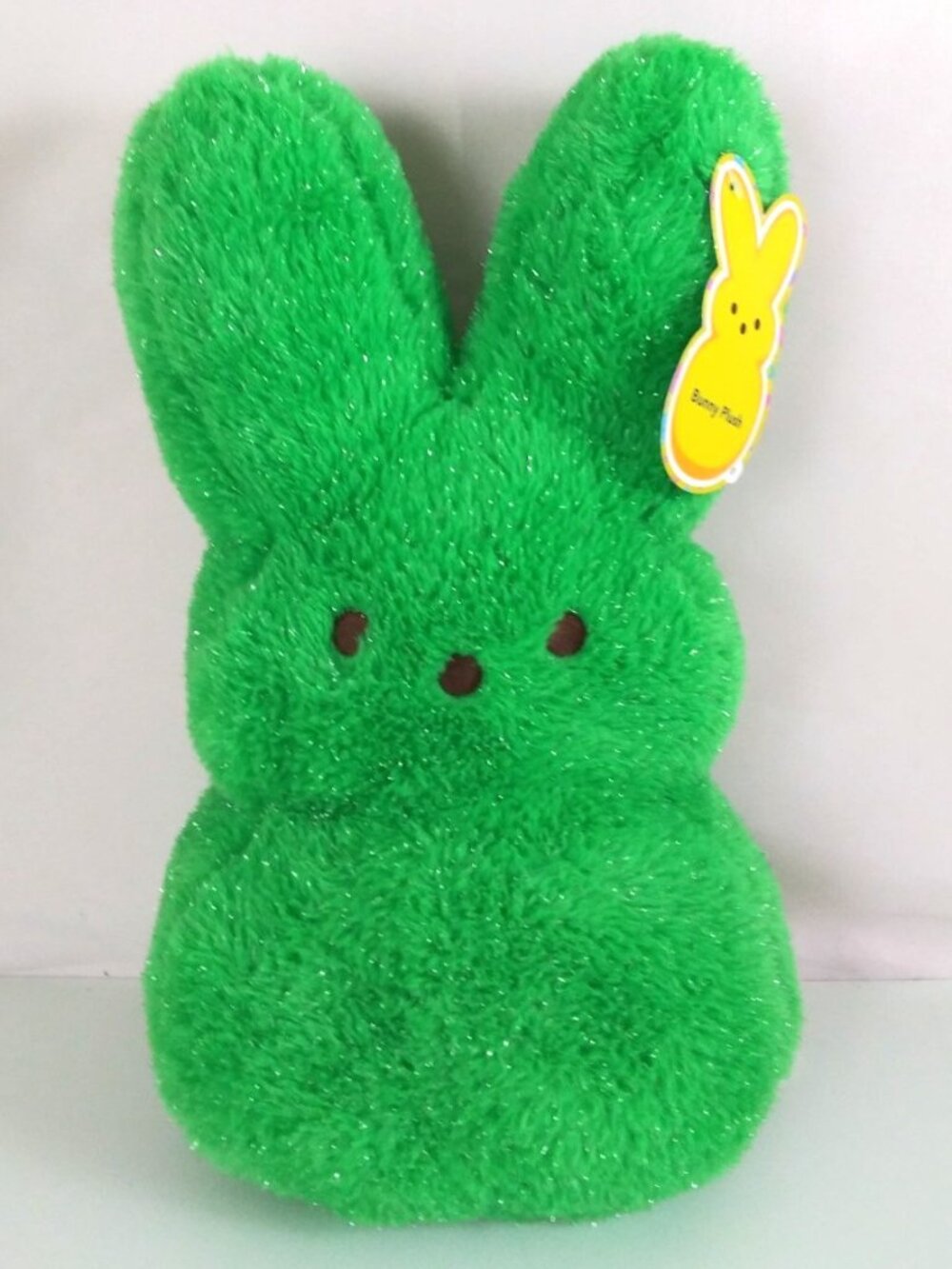 NWT Animal Adventure Peeps Sparkly Green Peep Soft 15" Plush